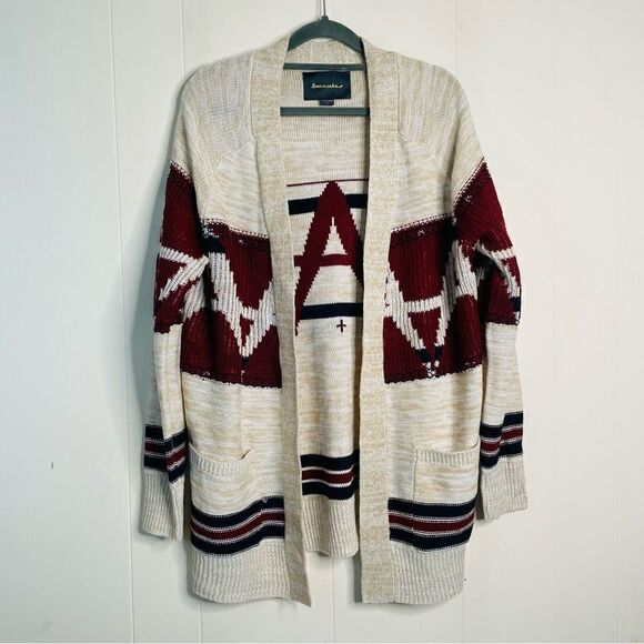 Lovemarks Southwest Collegiate Open Cardigan Sweater - Picture 1 of 4